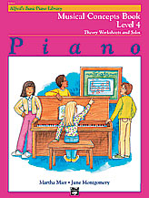 Alfred's Basic Piano Library: Musical Concepts Book 4: Theory Worksheets and Solos (Digital Download)