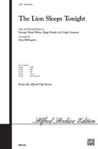 The Lion Sleeps Tonight - TTBB Choral Octavo (Digital Download)