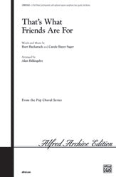 That's What Friends Are For - 3-Part Mixed Choral Octavo (Digital Download)