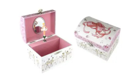 Ballet Jewellery Box Pink Ballet Shoes Dome Shaped