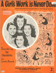 A Girl's Work Is Never Done - The Chordettes - PVG (Digital Download)