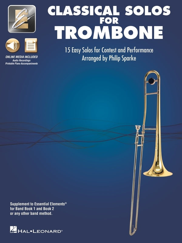 Classical Solos Volume 1 - Trombone/Media Access Online Hal Leonard 870097