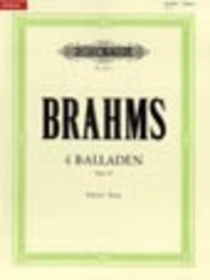 Brahms - 4 Ballades Op10 - Piano Solo - Peters EP8973