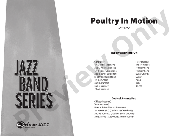 Poultry in Motion - Jazz Ensemble Conductor Score & Parts (Digital Download)