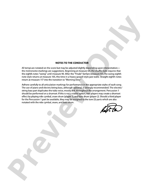 Pippin - Concert Band Conductor Score & Parts (Digital Download)