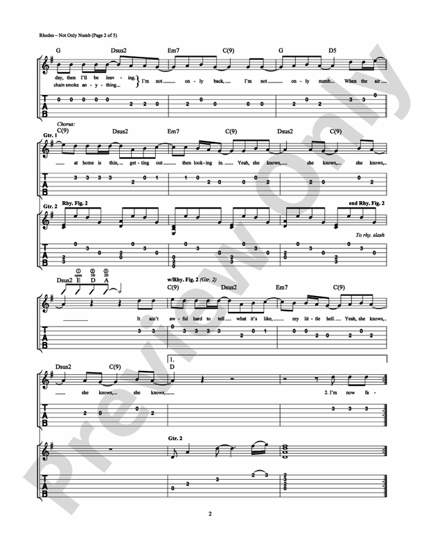 Not Only Numb - Easy Guitar (Digital Download)