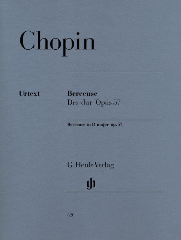Chopin - Berceuse in DbMaj Op57 - Piano Solo Henle HN320