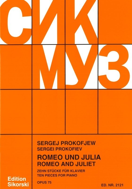 Prokofiev - Romeo & Juliet: 10 Pieces Op75 - Piano Solo Sikorski M003016986 SIK2121