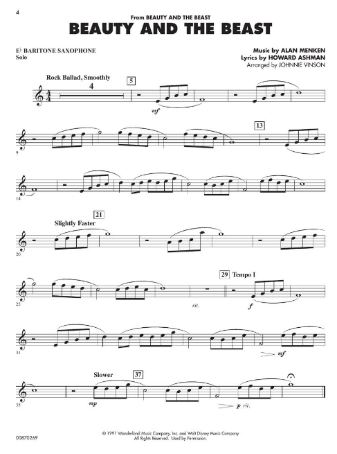 Essential Elements Disney Favorites - Baritone Saxophone - Hal Leonard