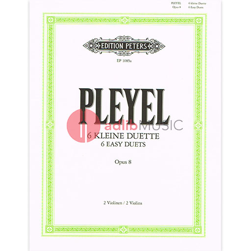 Pleyel - 6 Easy Duets Op8 - Violin Duet - Peters EP1085A