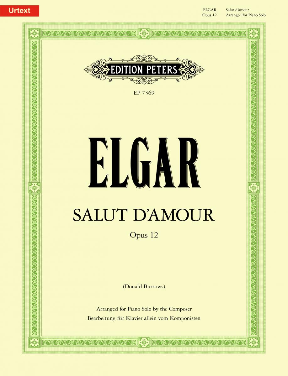 Elgar - Salut D'Amour Urtext - Piano Solo - Peters EP7369
