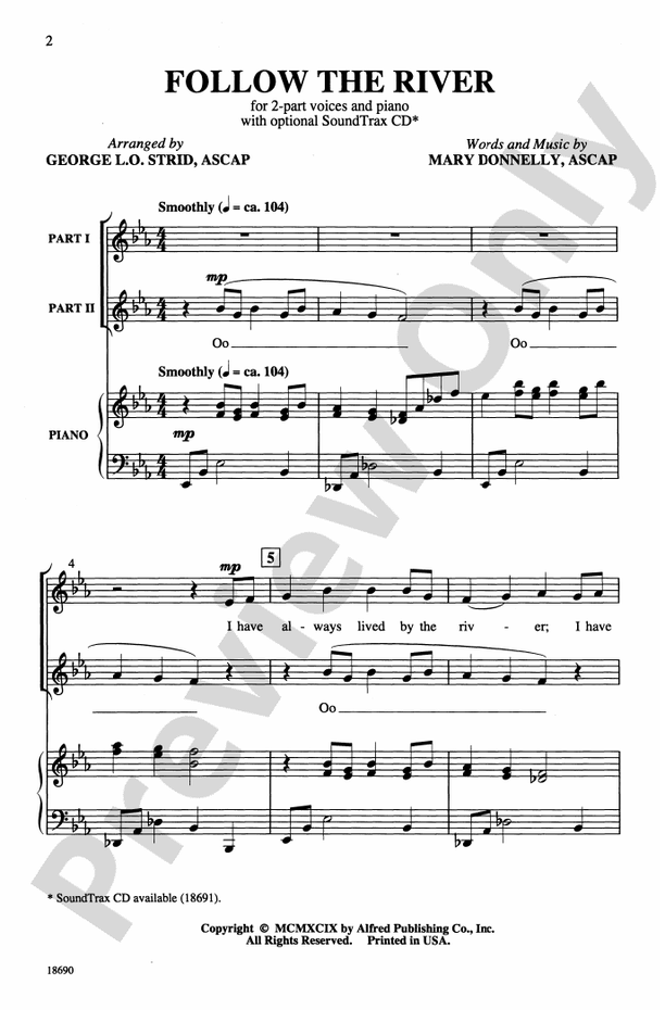 Follow the River – 2-Part Choral Octavo (Digital Download)