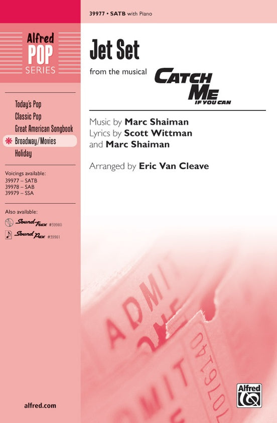 Jet Set (from the musical Catch Me If You Can) – SATB Choral Octavo (Digital Download)