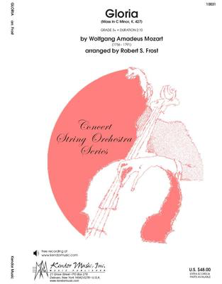 Gloria (Mass In C Minor, K. 427) - Wolfgang Amadeus Mozart - Robert Frost Kendor Music Score/Parts