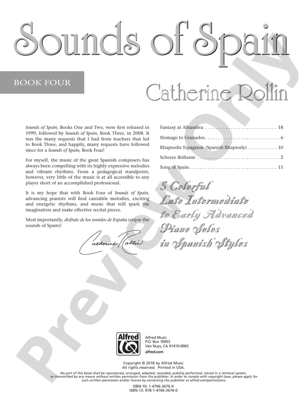 Sounds of Spain, Book 4 - Piano (Digital Download)