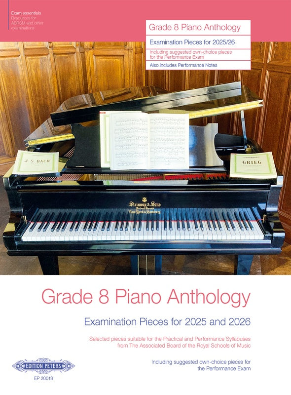 ABRSM Grade 8 Piano Anthology Exam Pieces 2025-2026 - Piano Solo ABRSM EP20018