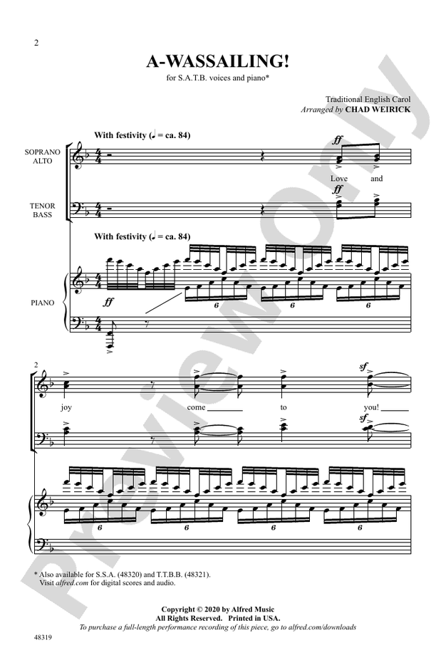 A-Wassailing! - SATB Choral Octavo (Digital Download)