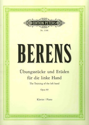 Berens - Training Of The Left Hand Op89 - Piano Solo - Peters EP3188