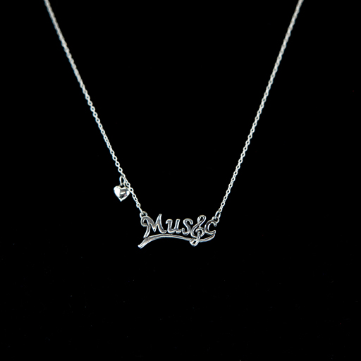 Sterling Silver Chain & Pendant Music