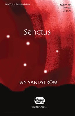 Sanctus - Jan Sandstrí_m - SATB Walton Music Choral Score Octavo