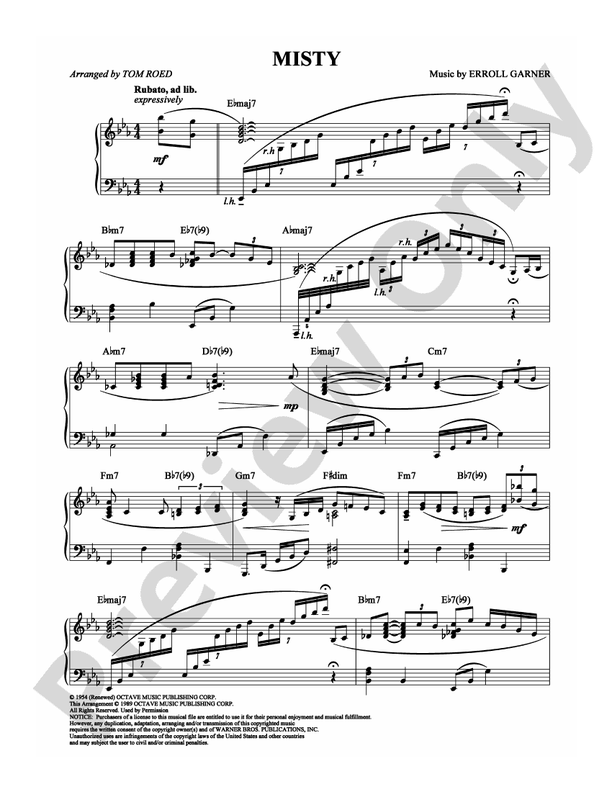 Misty - DSM-PS-0006953 - Piano (Digital Download)