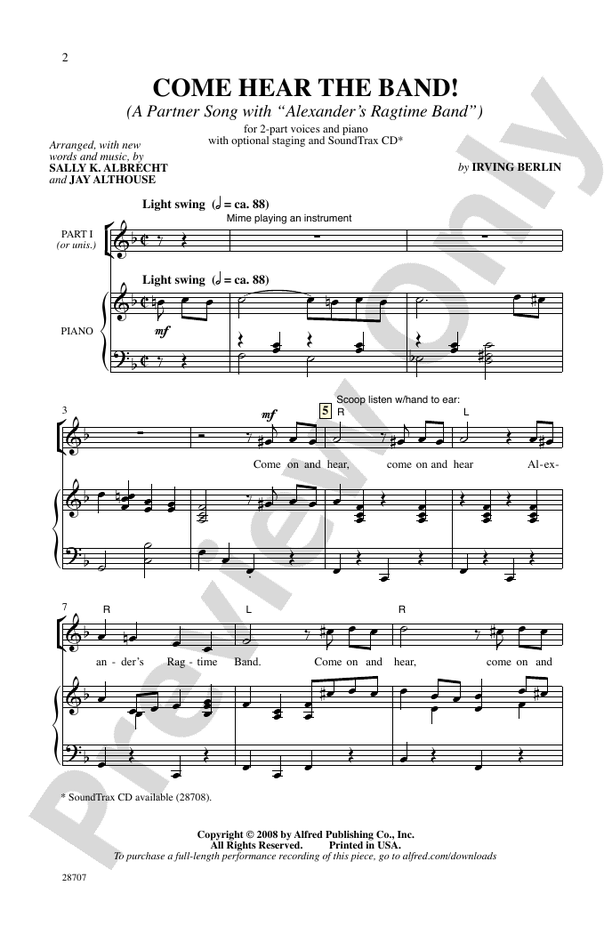 Come Hear the Band! – 2-Part Choral Octavo (Digital Download)