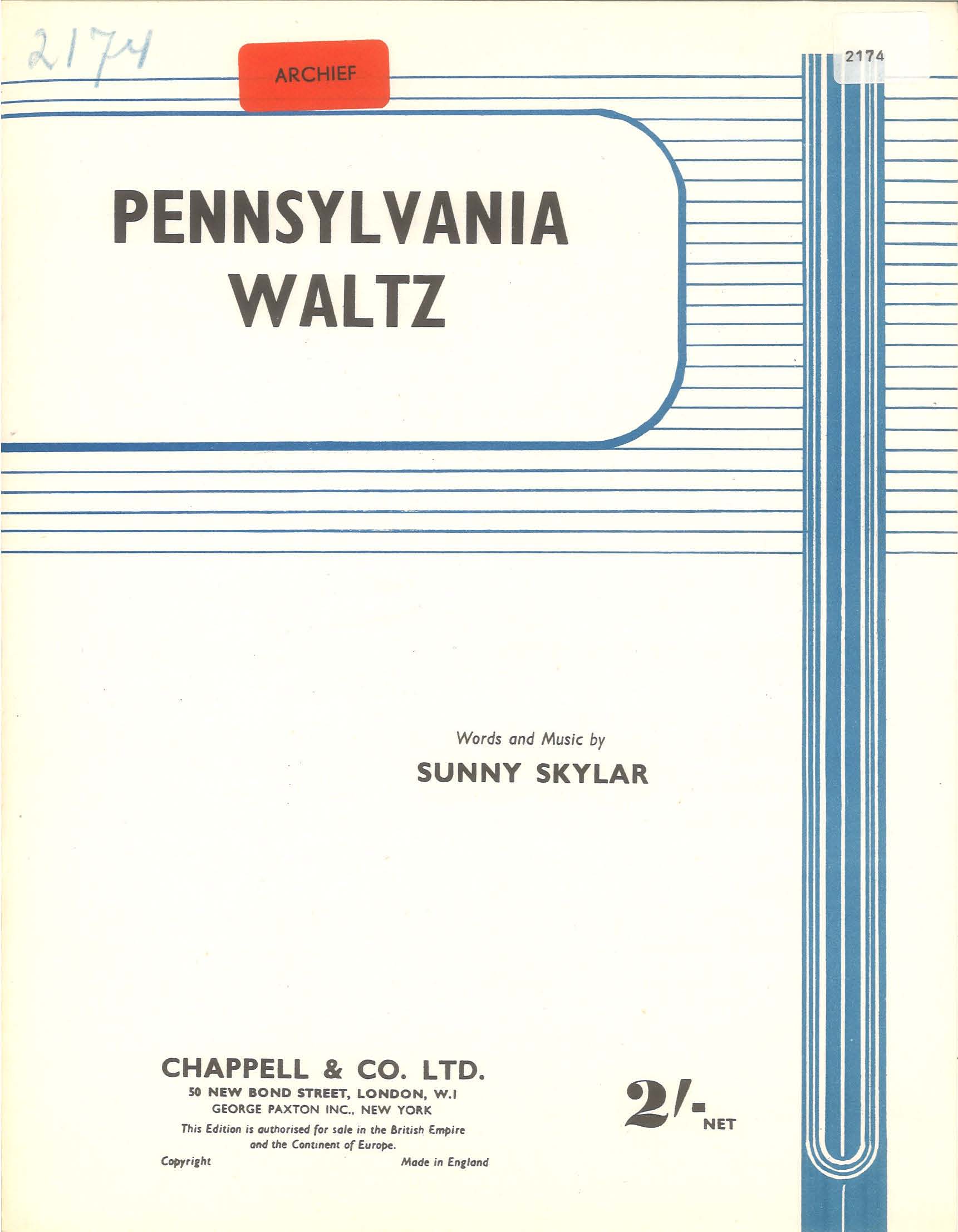 Pennsylvania Waltz - PVG (Digital Download)