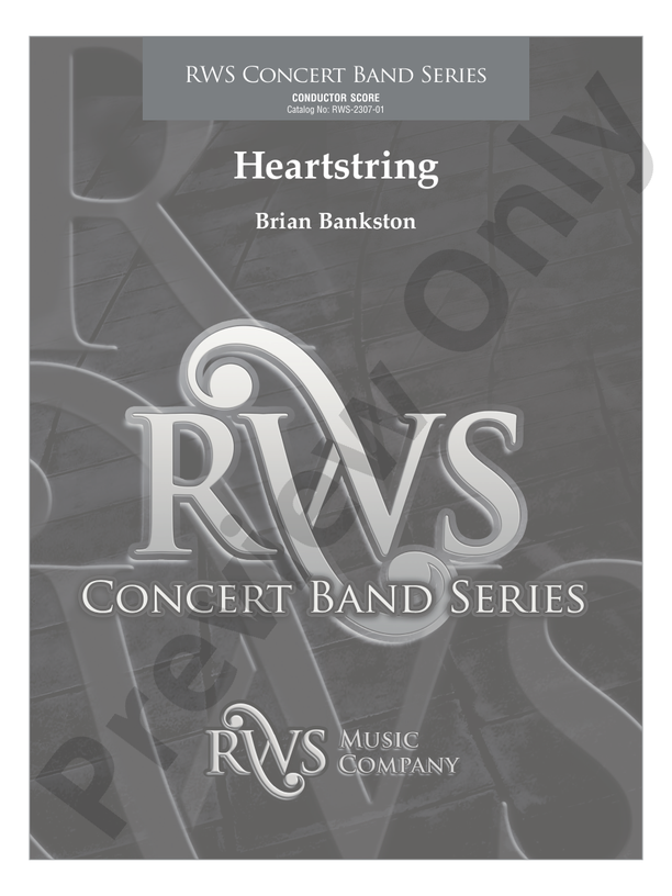 Heartstring - Concert Band Conductor Score & Parts (Digital Download)