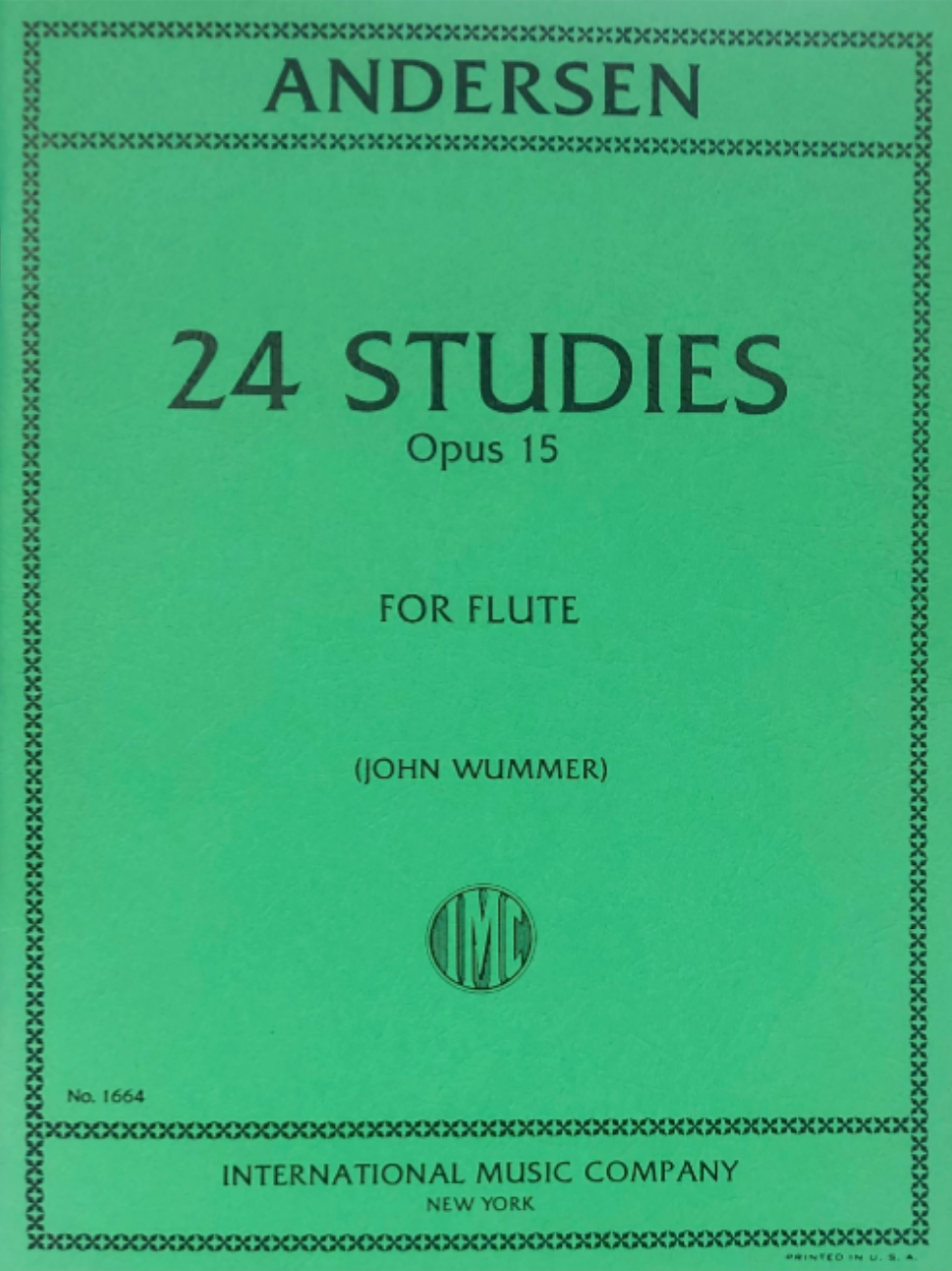 Andersen - 24 Studies Op. 15 - for Flute Solo - IMC1664
