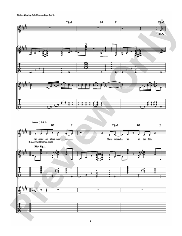 Wearing Only Flowers - Guitar TAB (Digital Download)