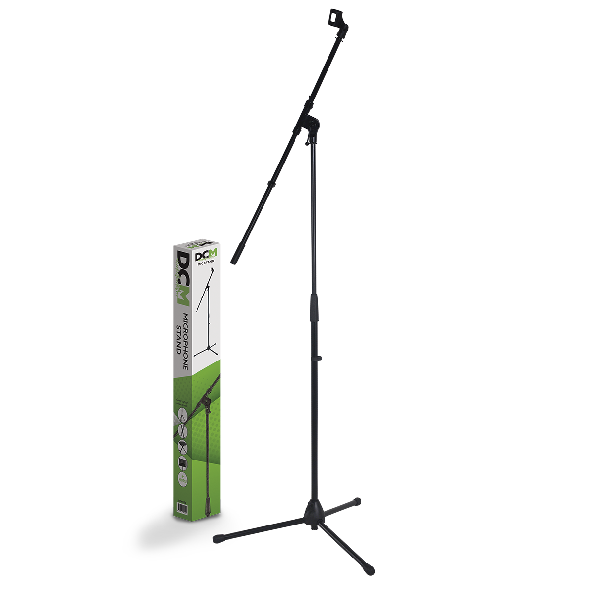 DCM MTL05 Microphone Boom Stand Black with Mic Clip