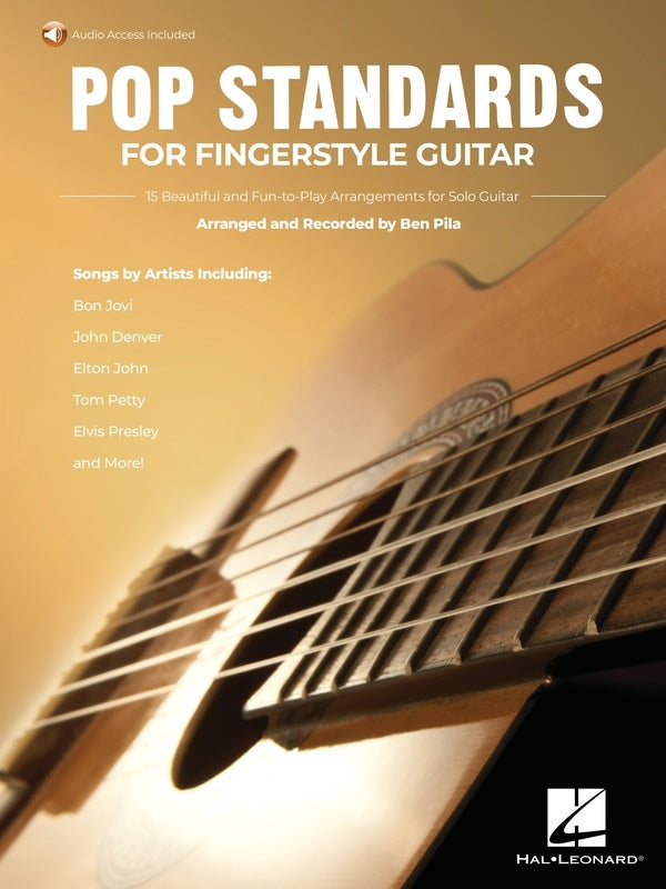 Pop Standards for Fingerstyle Guitar - Guitar/Audio Access Online Hal Leonard 351219