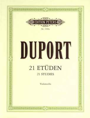 Duport - 21 Etudes - Cello edited by Gruetzmacher Peters EP2508A