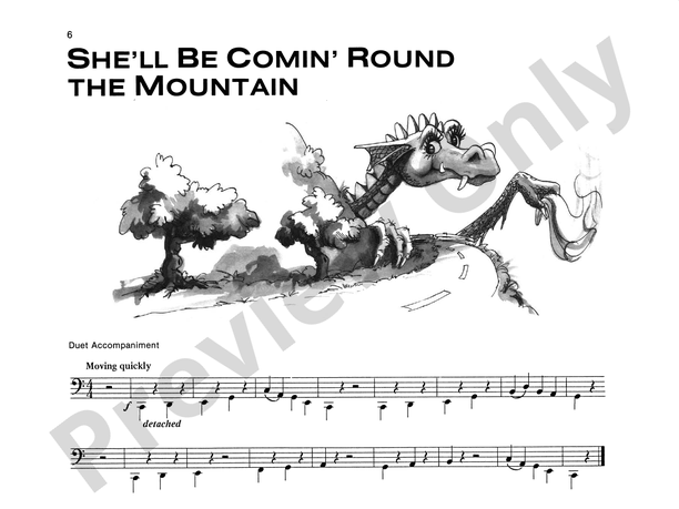 She'll Be Comin' 'Round the Mountain - Piano Solo with Optional Duet Accompaniments (Digital Download)