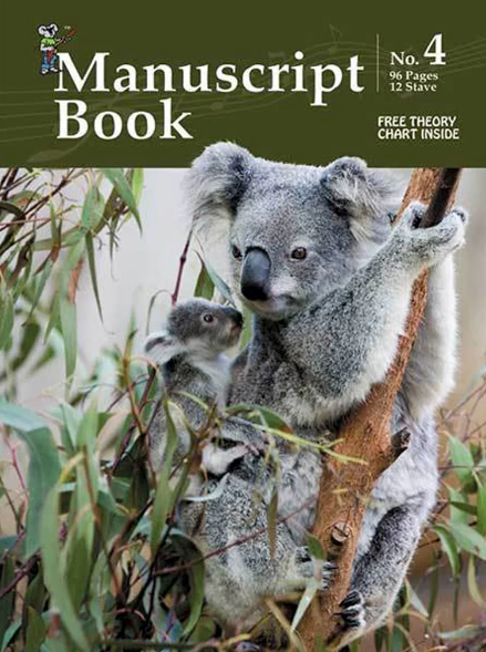 Manuscript Book 4 Wirebound 96 Pages 12 Stave