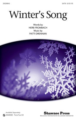 Winter's Song - Patti Drennan - SATB Herb Frombach Shawnee Press Choral Score Octavo