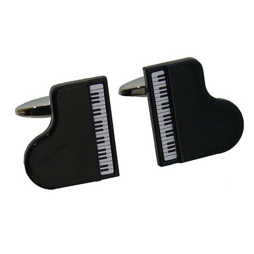 Clinks Grand Piano Cufflinks Black and White with Gift Box