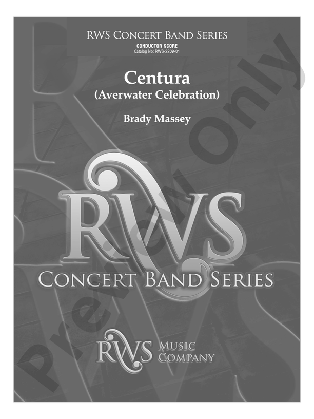 Centura - Averwater Celebration - Concert Band Conductor Score & Parts(Digital Download)