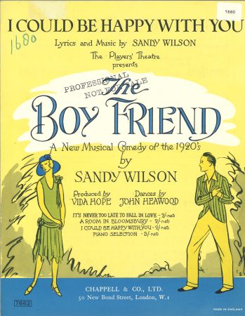 I Could Be Happy With You (from 'The Boy Friend') - Melody/Lyrics/Chords (Digital Download)