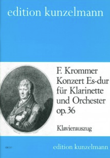 Krommer - Concerto in Ebmaj Op36 - Clarinet/Piano Accompaniment Kunzelmann GM217