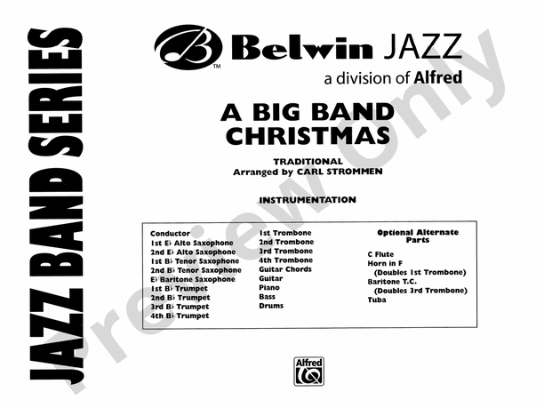 A Big Band Christmas - Jazz Ensemble Conductor Score & Parts (Digital Download)