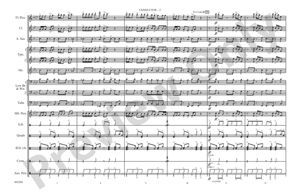 Levitating – Marching Band Conductor Score & Parts (Digital Download)