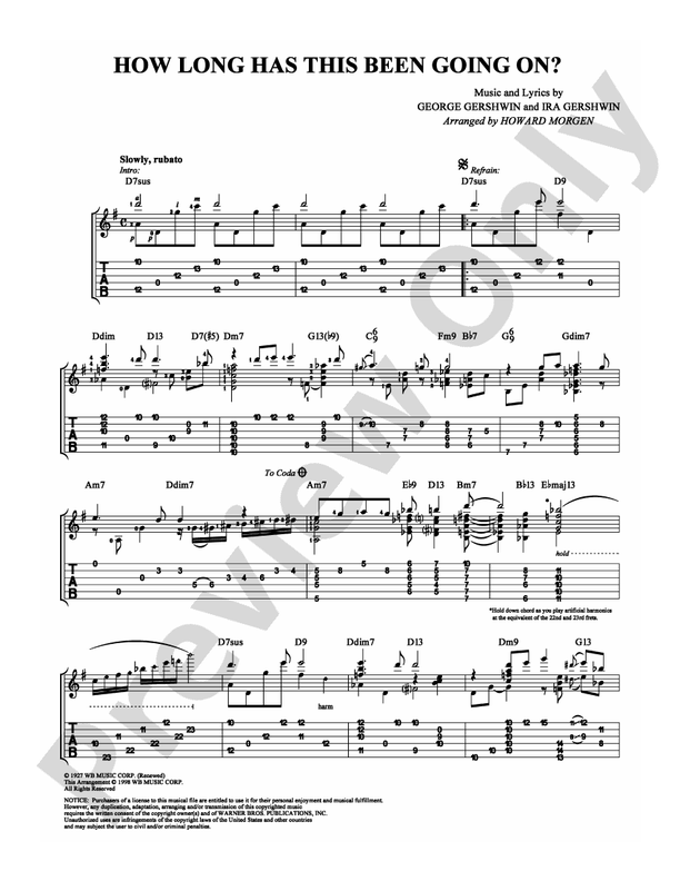 How Long Has This Been Going On? - Guitar TAB (Digital Download)