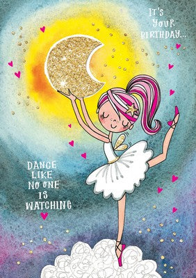 Greeting Card - Happy Birthday Dance Like No One is Watching