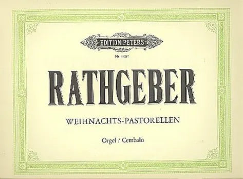 10 Christmas Pastorales - Harpsichord/Organ - Johann Valentin Rathgeber - Peters EP8087