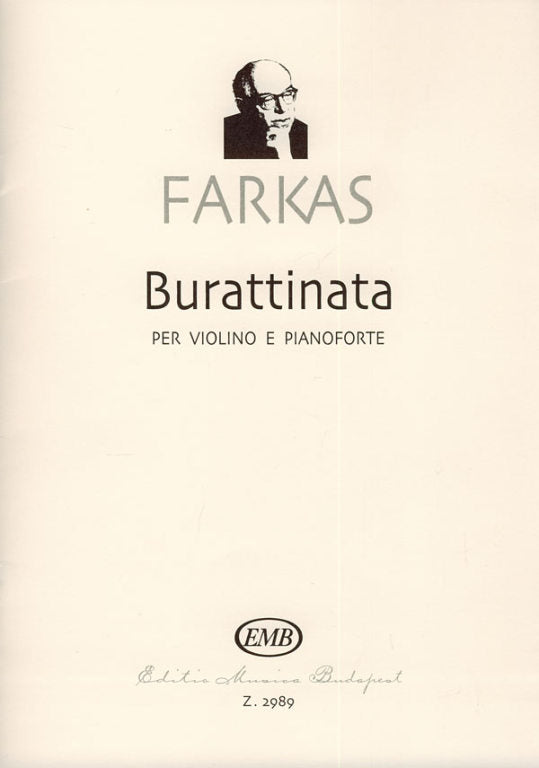 Farkas - Burrattinata - Violin/Piano Accompaniment EMB Z2989