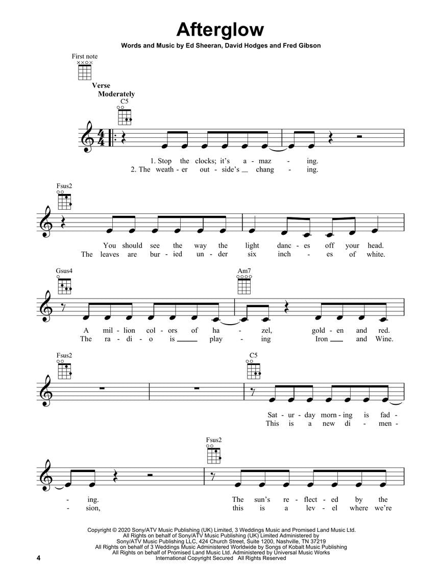 Chart Hits of 2020-2021 for Ukulele - 20 Top Singles to Strum and Sing - Hal Leonard