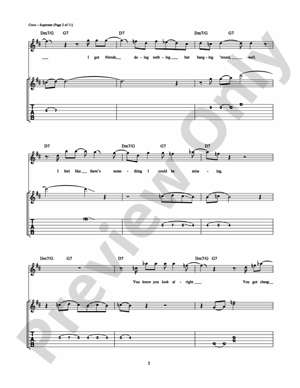 Superstar - Guitar TAB (Digital Download)