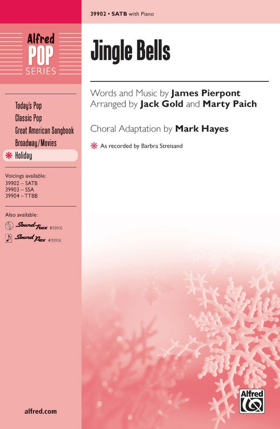 Jingle Bells - Arr. Gold/Paich/Hayes – SATB Choral Octavo (Digital Download)