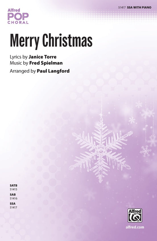 Merry Christmas - SSA Choral Octavo (Digital Download)